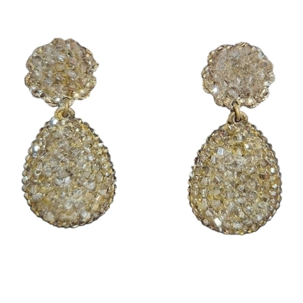RONI Blanshay Crystal Embellished Drop Earrings